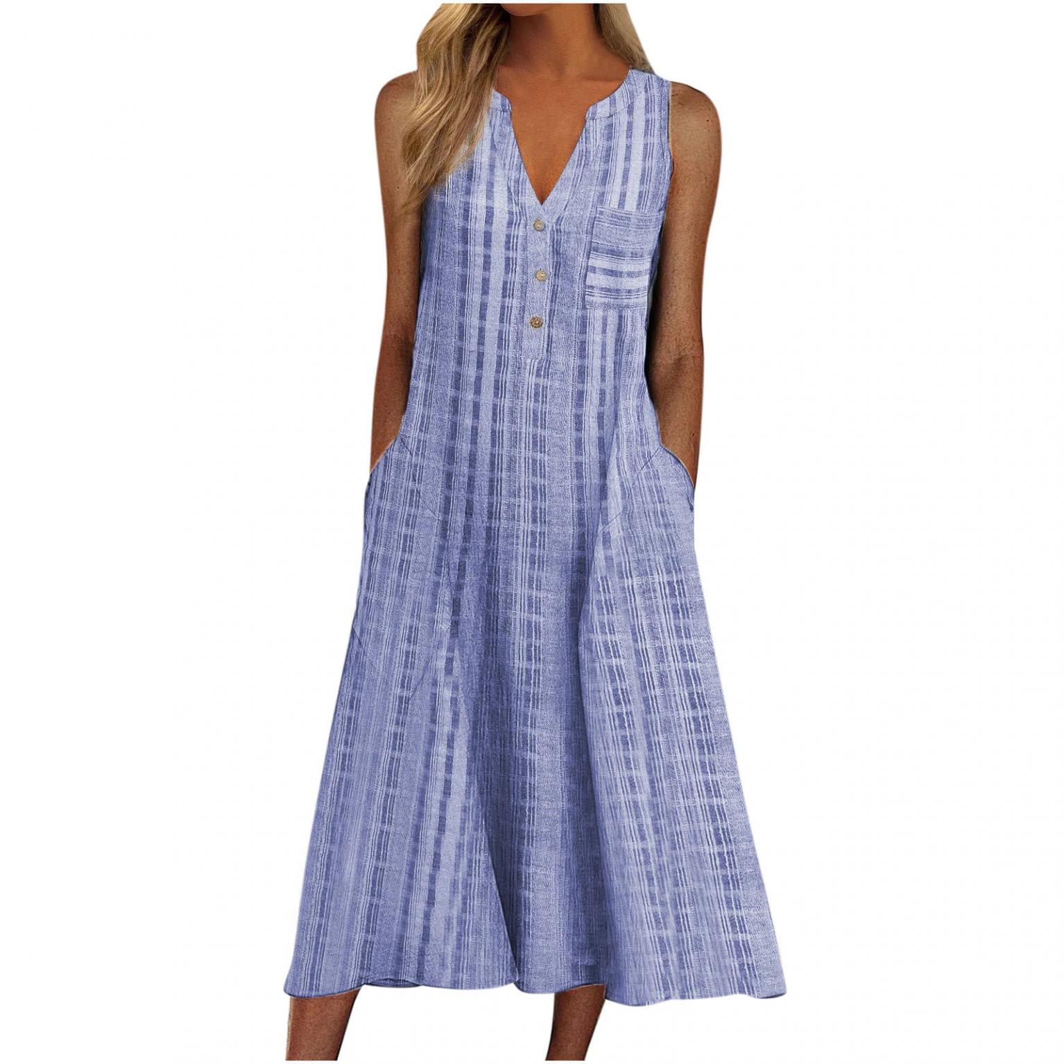 Deals of the Day,Bidobibo Womens Summer Shirt Dresses Casual Loose Fit