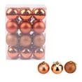 thumbnail image 1 of 24ct Christmas Balls Ornaments for Xmas Christmas Tree - Shatterproof Christmas Tree Decorations Large Hanging Ball for Holiday Wedding Party Decoration (Orange, 1.57"-4CM), 1 of 2