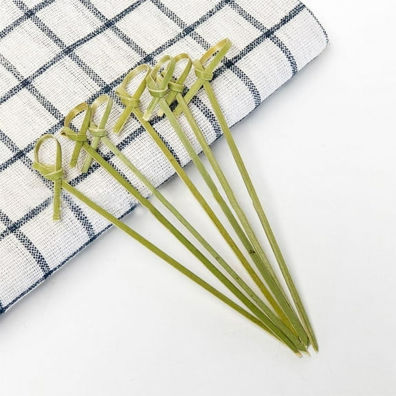 Bifavgk Sandwich & Cocktail Drinks Skewer Toothpicks Bamboo Wood Flower Knot Picks Skewers Perfect For Cocktails And Appetizers 1 Packs Of 100 Each Wine Rack Home Decor