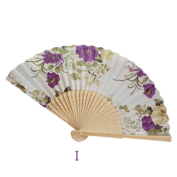 Bifavgk Vintage Bamboo Folding Hand Held Flower Fan Chinese Dance Party Pocket Gifts Handheld Fan Hand Fans For Women Foldable Hand Fan Hand Held Fan