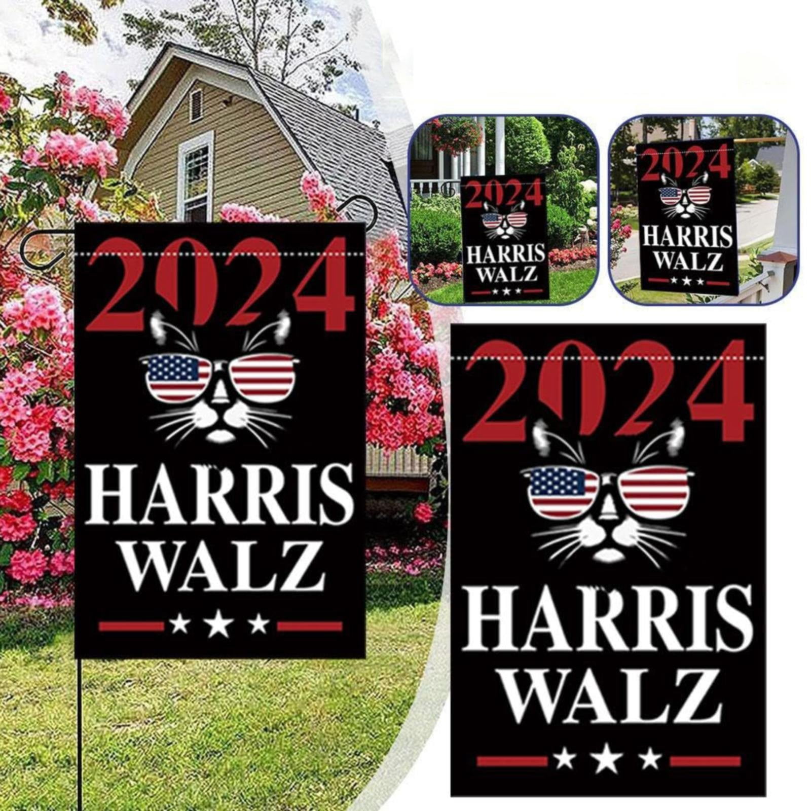 Deals of the Day Clearance Cat Ladies for Kamala 2024 Garden Flag