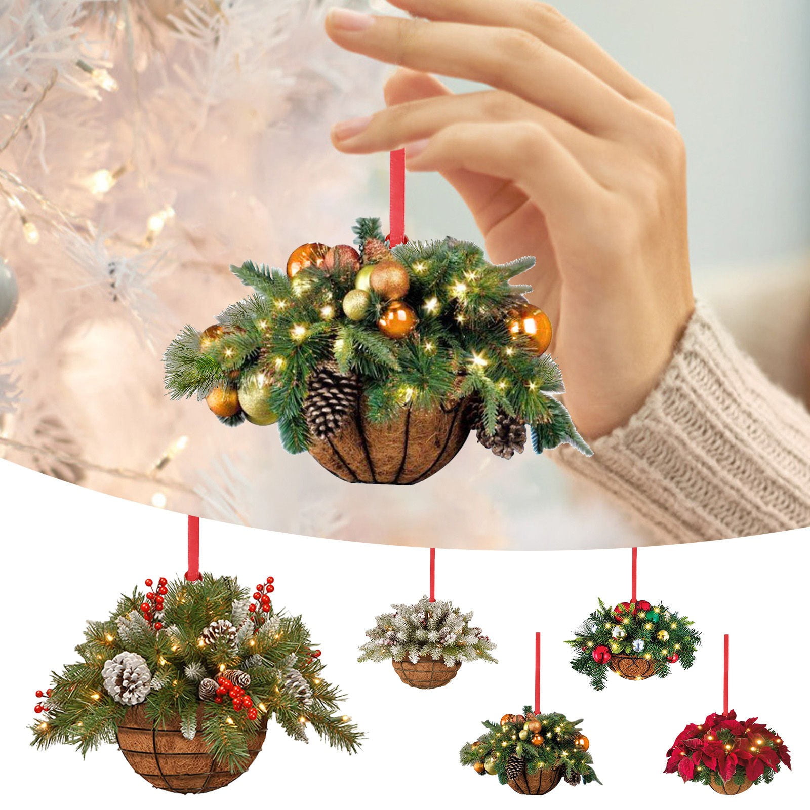 Deals of the Day Clearance Gift Hanging Pendant Ornaments Basket