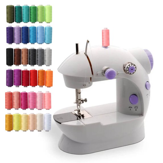 Gosuguu 36 Colors Sewing Thread Set, Industrial Cotton Thread for Machine and Hand Stitching, Durable Thread for Sewing Projects, Crafting and Textile Use
