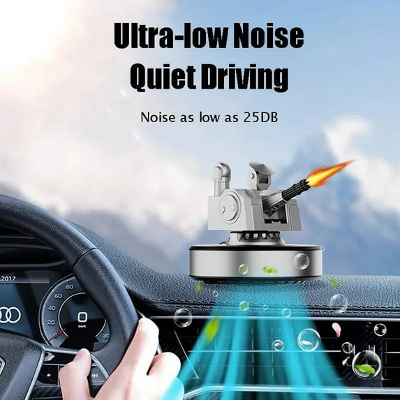 Deals of The Day Clearance! Gosuguu 5ml Solar Powered Car Air Freshener, Rotating Aromatherapy Ornament, Solar-Powered Car Decoration, Odor Neutralizer, Fresh Scent for Vehicle Interior