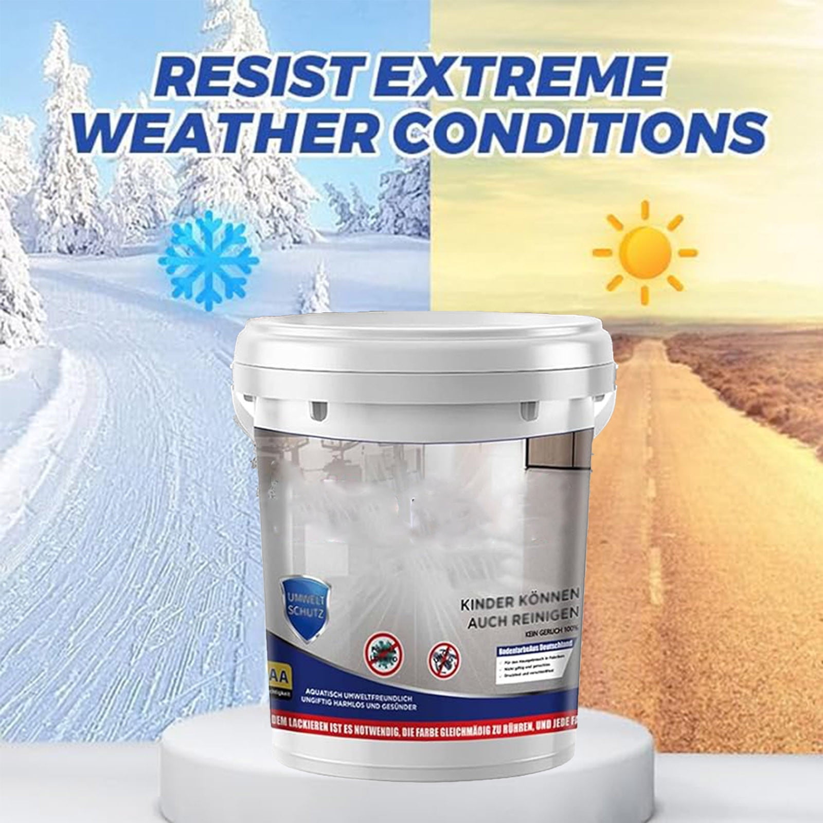 Deals of The Day Clearance! Gosuguu High Gloss Epoxy Floor Coating, Waterproof Resin Floor Paint, Durable Indoor and Outdoor Epoxy Coating for Metal and Concrete Floors, 500ml