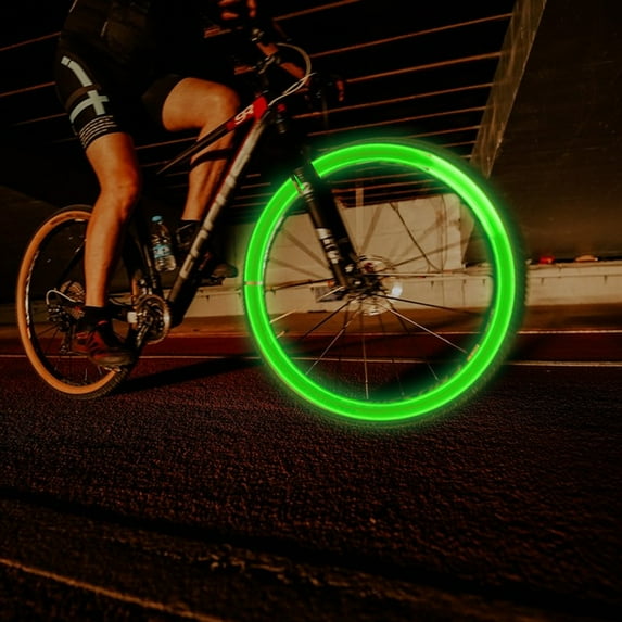 Gosuguu LED Bike Spoke Light, Six Color Options for Night Ride, Outdoor Cycling Equipment, Bicycle Tire Light, S-Type Bicycle Spoke Light for Safety and Visibility
