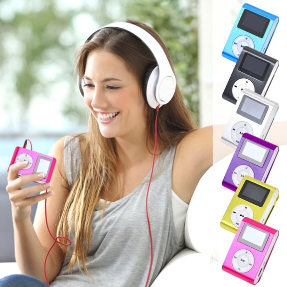 Gosuguu Portable MP3 Player with LCD Screen, USB Music Player for Sports, Compact Audio Player for Workout, Exercise, and Travel