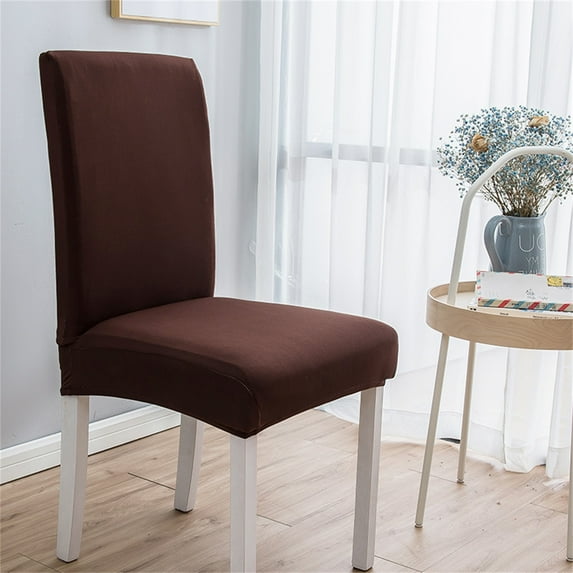 Deals of The Day Clearance! Gosuguu Solid Color Brushed Elastic Chair Cover, Soft and Comfortable Chair Seat Protector, Slipcover for Dining Chairs, Waterproof Seat Cover for Furniture