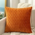 thumbnail image 1 of Gosuguu Solid Color Velvet Pleated Pillowcase, Velvet Sofa Cushion, Headboard Pillow for Office Lumbar Support, Comfortable Waist Protection for Relaxation, 1 of 6