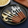 thumbnail image 1 of Gosuguu Stainless Steel Flatware Set, Spoon & Fork Kitchen Utensils Set, Dishwasher Safe Cutlery, Elegant Tableware for Dining, Dinner Set for Home & Parties, 1 of 7