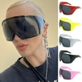 thumbnail image 1 of New Large Frame Sunglasses, Futuristic Style Sunglasses for Women & Men, Integrated Eye Protection UV Sunglasses, Oversized Frames for Sun Protection, 1 of 8