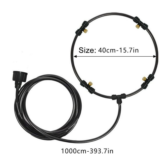 Outdoor Misting Fan Cooler, 16-Inch Patio Misting Fan, Garden Water Cooling System with 10m Pipe for Patio, Backyard, and Outdoor Areas Sales Today