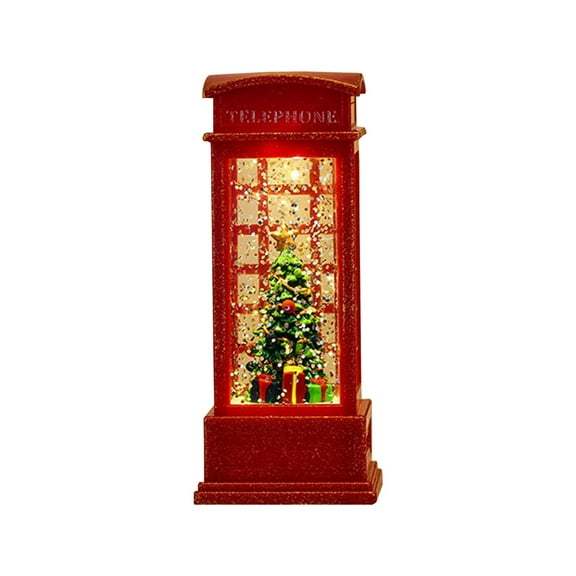 Christmas Snow Globe Water Glittering Cardinal with Music, USB Lined/Battery Operated Lighted Lantern for Christmas Festival Decoration Gifts 2026