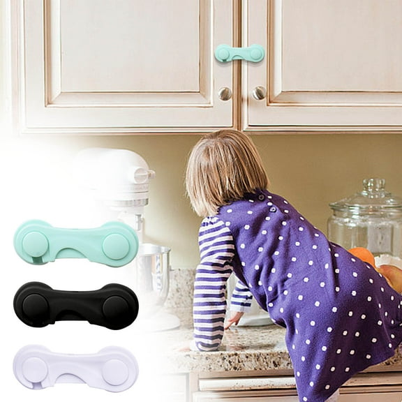 Refrigerator & Cabinet Door Lock, Child Safe Protection Lock for Fridges & Cupboards, Secure Baby Safety Lock for Household Appliances