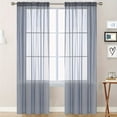 thumbnail image 1 of Deals of The Day Clearance! Solid Color Polyester Curtains, Semi-Sheer Gauze Curtains, Decorative Window Drapes with Rod Pocket, Privacy & Light Filtering Curtain Panels Todays Clearance Deals Prime!, 1 of 6