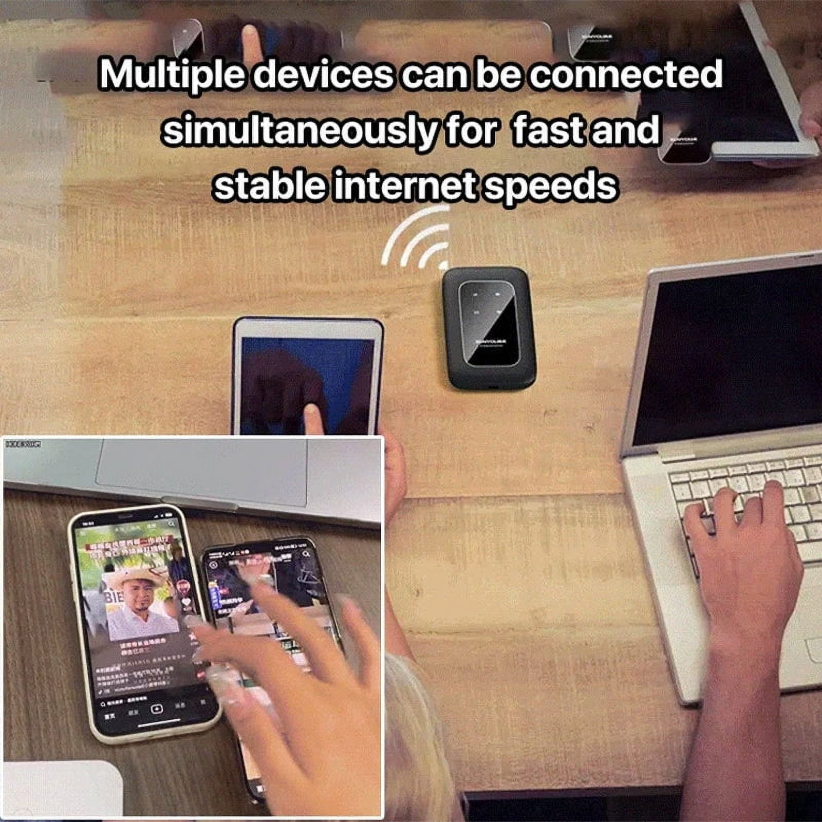 Deals of The Day Clearance! Topliu Mobile Hotspot 4G Router,150Mbps Speed,Micro SIM Card Slot,2100mAh Battery,Portable Wi-Fi Router for Family \u0026 Office Use