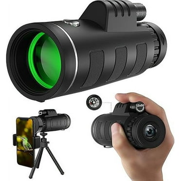 on Clearance 40x60 Monocular Telescope with Phone Holder Tripod, Monoculars for Adults High Powered, Portable Compact Monoculars, HD Monocular Scope for Bird Watching Hiking Climbing Travelling