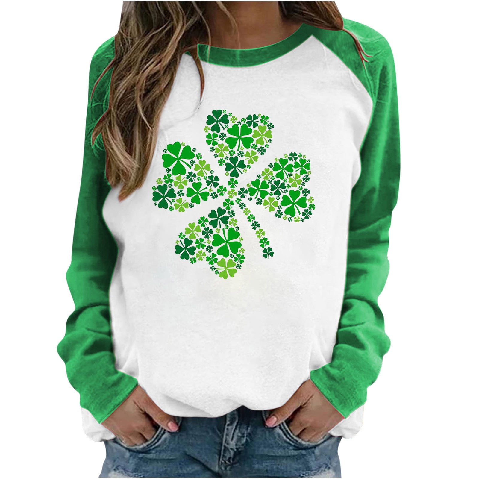 Deals of the Day!Taqqpue Long Sleeve St Patricks Day Shirts for Women ...