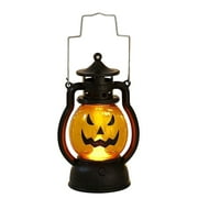Deals of the Day!Ympuoqn Halloween Decorations indoor Outdoor on Clearance,Halloween Oil Lamp Portable Pumpkin Lantern Skull DecorationLantern Bar Party,Fall Decorations for Home