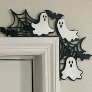 Deals of the Day!Ympuoqn Decorations indoor Outdoor on Clearance,Scene Decoration With Iron Door Hanging Corners, Pumpkin, And Ghost Door Corner Decoration,Fall Decorations f