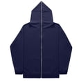 thumbnail image 1 of Up to EGNMCR Women Zip Up Hoodie Trendy Oversized Sweatshirt Casual Long Sleeve Fleece Jacket Fall Outfits Fashion Coat Clothing Fall Winter, 1 of 2