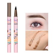 Deals Eyeliner,Medium Dark Brown Microblading Eyebrow Pen Brow Pencil With Hair Like 4 Tipped Precise Brow Pencil With Fiber Fork Tips Applicator Creates Natural Looking Brows 1ml By Iegman
