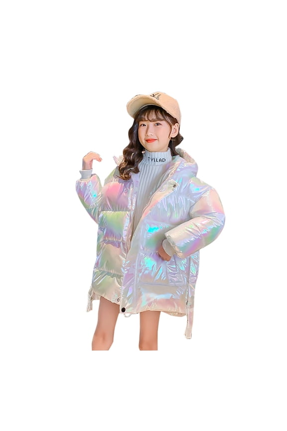 Toddler Girl Coats and Jackets Kids Girls Winter Warm Thick Wing Hooded Down Coat Down Jacket Padded Overcoat