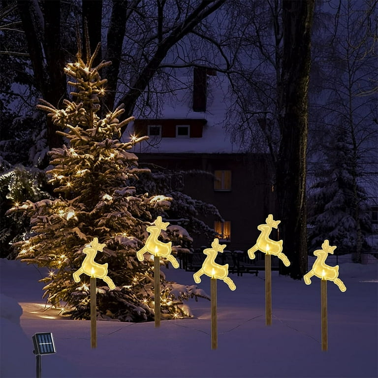 Solar cheap reindeer lights