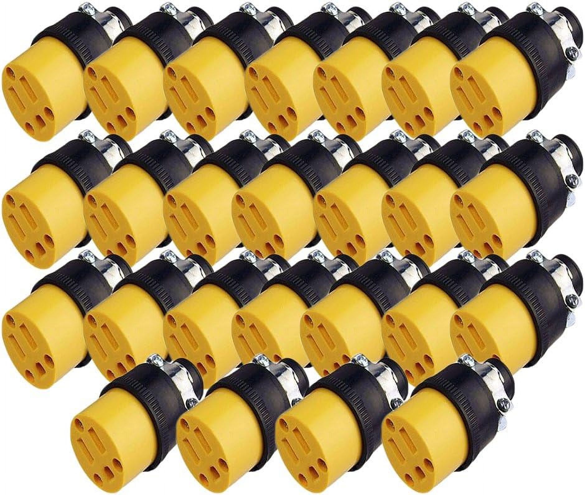 Deals Male & Female Extension Cord Replacement Electrical Plugs End (25
