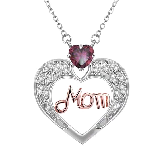 Mother's Day Necklaces for Women,Heart MOM Letter Pendant Necklace,Maternal Love Necklace,Personalize Jewelry Mother's Day Gift For Mother