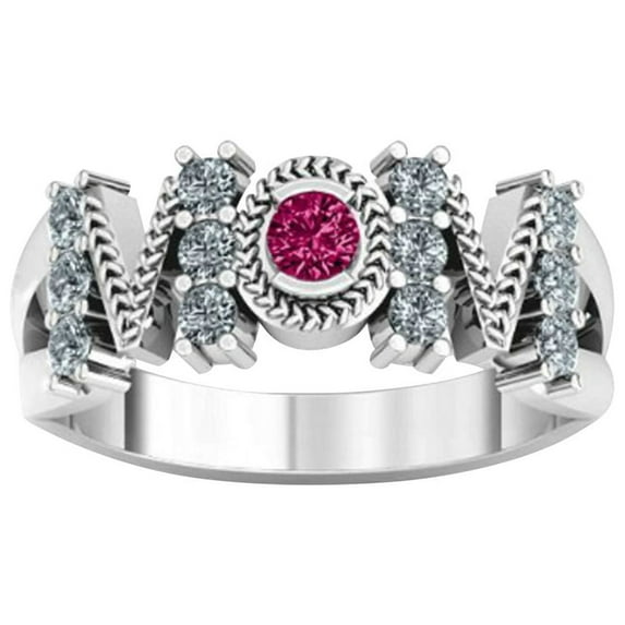 Mother's Day Rings for Women,Mother's Day Gifts for Mom,Creative Color Matching Mother's Day Rings,Simple And Versatile Mother's Rings,Personalized Mother's Rings