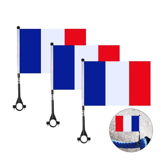 Deals!NQWZTIU The French Flag Has A Black Base And Handlebars Big
