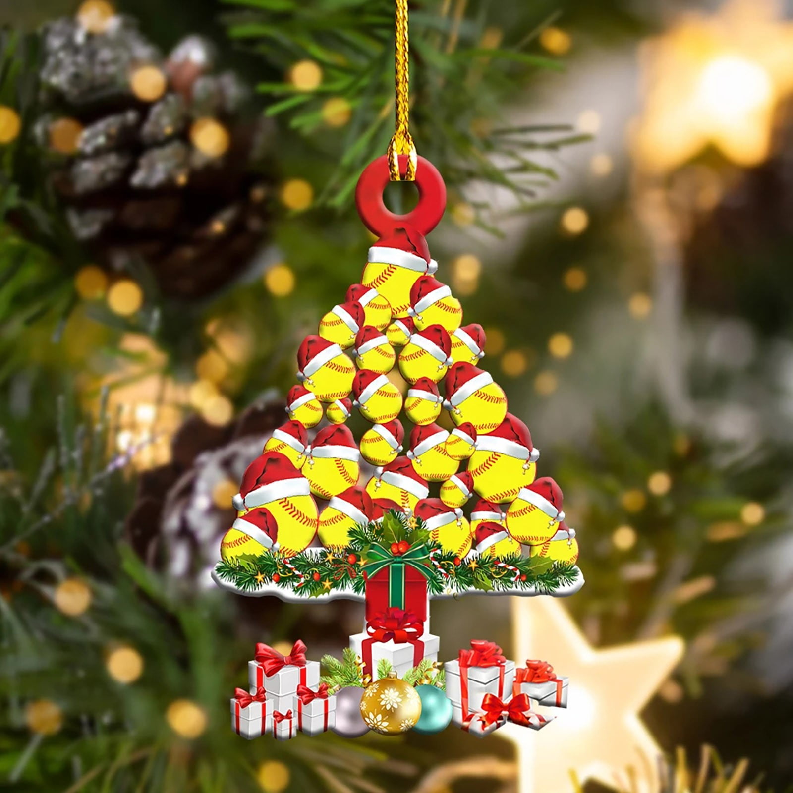 Deals Of The Day Clearance！ Bifavgk 2021Christmas Ornaments Hanging