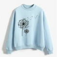 thumbnail image 1 of Deals Of The Day Clearance Oversized Crewneck Sweatshirt Women Autumn Winter O Neck Solid Color Prints Long Sleeve Pullover Sweatshirt, 1 of 4