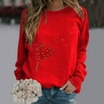 thumbnail image 1 of Deals Of The Day Clearance Sweatshirt for Women Women's Fashionable Round Neck Casual Valentine's Day Love Printed Long Sleeved Top Sweatshirt, 1 of 4