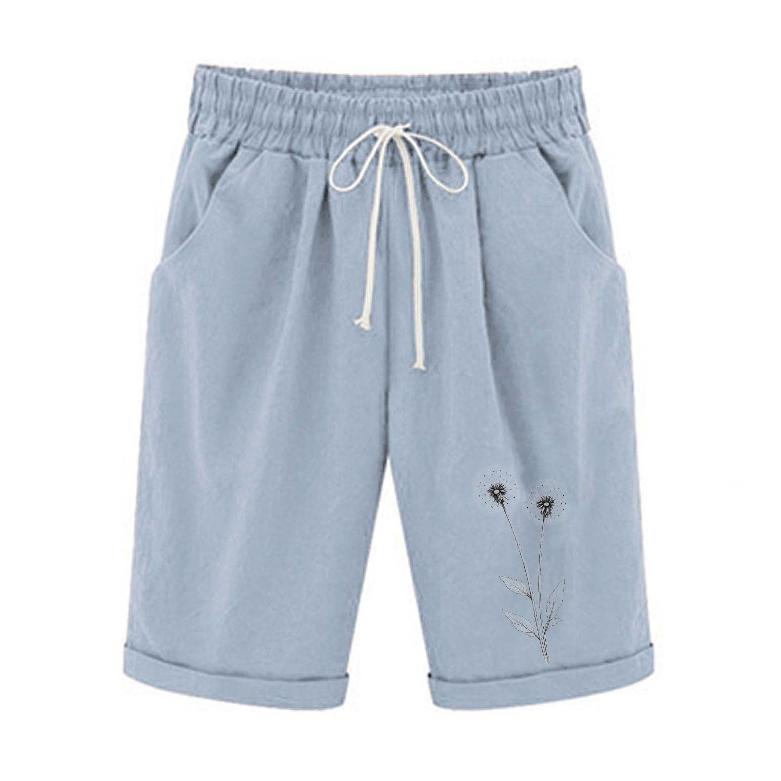 パンツ kaorBEEDEN SWEAT SHORTS Olyvenn Cotton Linen Sweat Shorts for Women 2025 Athletic