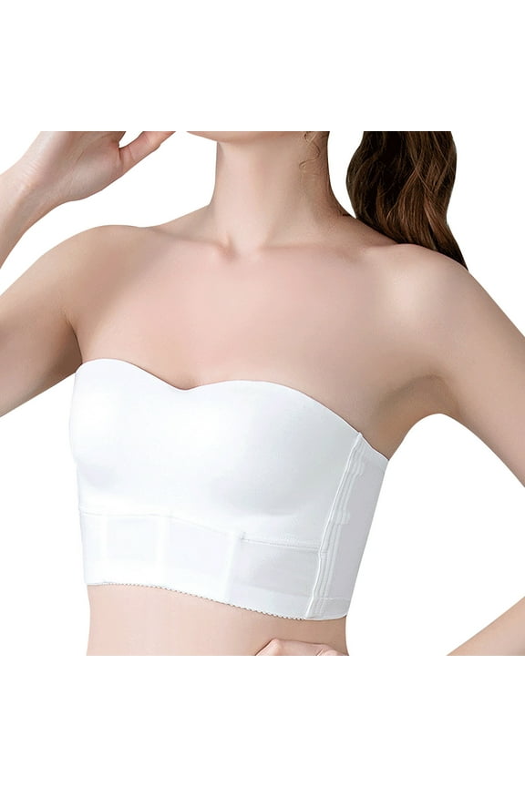 Strapless Bras for Women Plus Size Underwear,Comfortable,Breathable,Close-Fitting,Strapless Ladies Full Coverage Seamless Full Figure Bras Lace Bra Bras