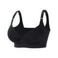 thumbnail image 1 of Fashion SMihono Push Up Sports Bras for Women, Full Coverage Fat Smoothing Bra,Womens Uplift Underwire Bras for Big Bust Black 36, 1 of 7