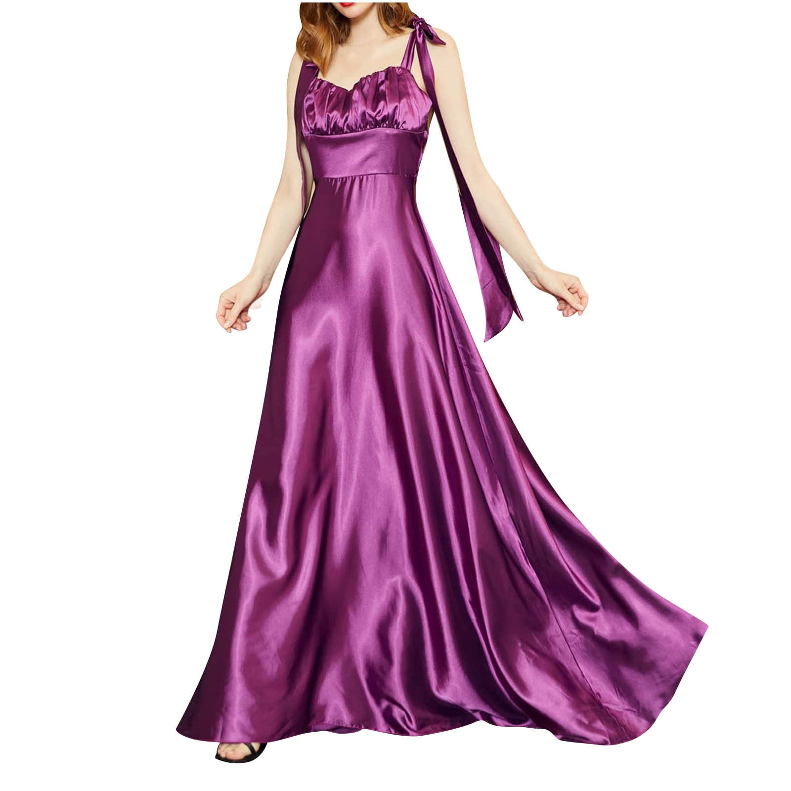 Deals Sleeveless Satin Prom Dress Sweetheart Neck Bandage Tunic High ...