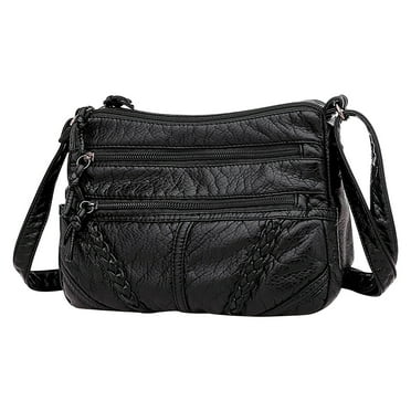 Deals Today Clearance, Soft PU Leather Ladies Crossbody Bag, Shoulder Canvas Bag Large Capacity, Pocket Shoulder Bag
