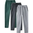 thumbnail image 1 of Miqool 3 Pack Joggers for Men Stretch Sweatpants Lightweight Drawstring Active Athletic Workout Track Pants Casual Sweat Pants with Pockets, 1 of 8