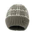 thumbnail image 1 of UTSJKR Winter Fleece Lined Hat Striped Warm Knit Beanie Fashion 2025 Daily Plush Cycling Cap for Unisex Adult Gray M, 1 of 2