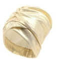 thumbnail image 1 of UTSJKR Women's Turban Cozy Cotton Lined Turban Hats Indian Turbans Metallic Hats Head Wraps African Cap for Women Gold, 1 of 5