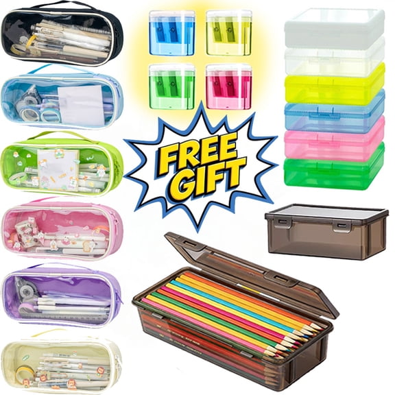Danhjin Multifunctional Pencil Case Sketch Pencil Large Capacity Pouch Box with Multilayer Multi-Color Stationery Storage Organizer Bag, Study Class Home Office Supllies
