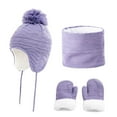 thumbnail image 1 of Velvet Neck for Warmth, Children's Hats, Scarves, Gloves, 3 Piece Set, 1 of 2