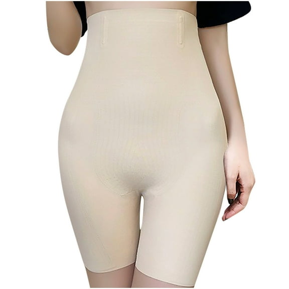 BVnarty Women's Thigh Slimming Underwear Safety Pants High Waist Tummy Control Shorts Seamless Body Shaper Briefs Khaki XXXXL