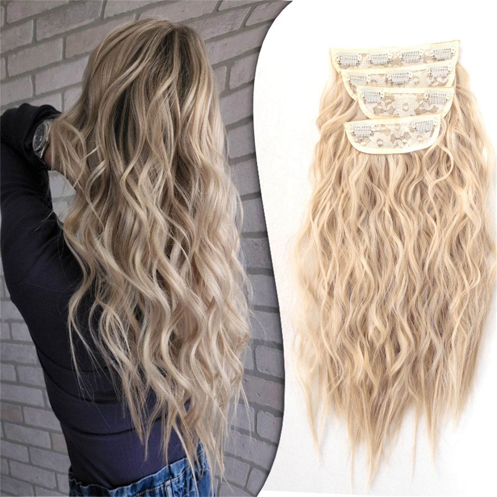 Deals of the Week Grocery! MNIYUEA Long Curly Hair Wig With Water