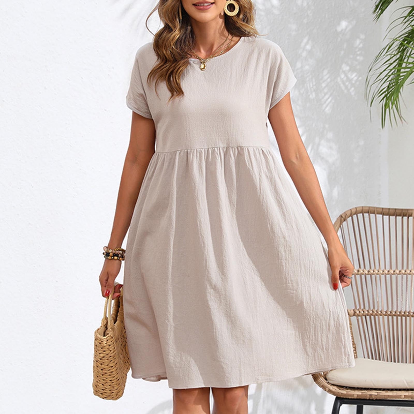 knee length tank top dress Leopard Tank Top Solid Skirt Above Knee Dress – Riah Fashion