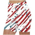thumbnail image 1 of Womens 4Th of July Summer Shorts 3D American Flag Printed Leggings Tummy Control High Waisted Beach Shorts Retro Dressy Jogger Pants Gym Traning Track Bike Pants, 1 of 5