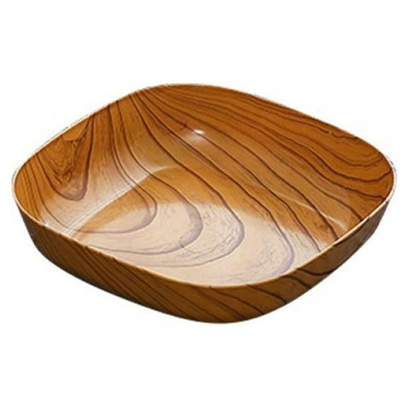 Wooden Plates Set of 4,5.5 Inch Square Wood Dinner Plates,Easy Cleaning and Lightweight for Dishes Snack,Dessert,Salad Serving,Vegetable Platter Christmas Gift